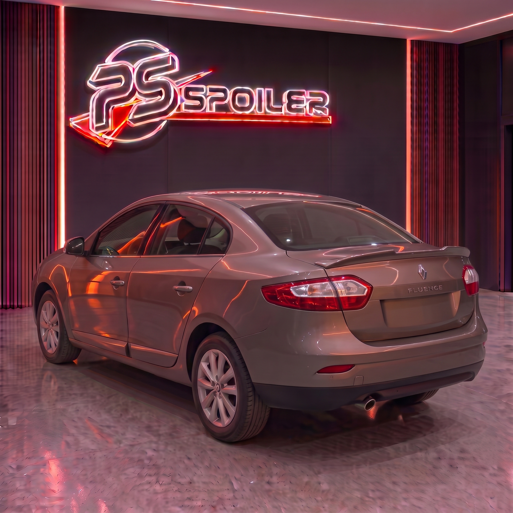 2010 - 2016 Fluence - PS Style - Spoiler